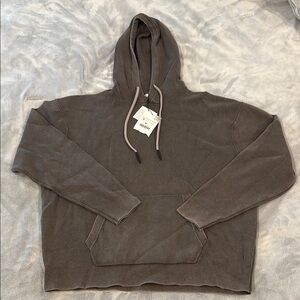 Gray Hooded Sweatshirt from Zara